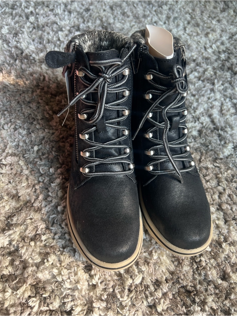 Cliffs by White Mountain Womens Hearty Faux Suede Winter & Snow Boots Size 6